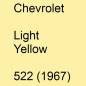 Preview: Chevrolet, Light Yellow, 522 (1967).